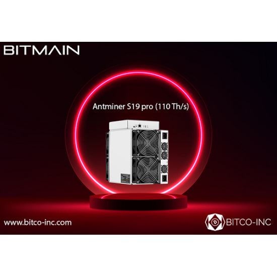 Antminer S19 PRO – Bitcoin 110TH/S 